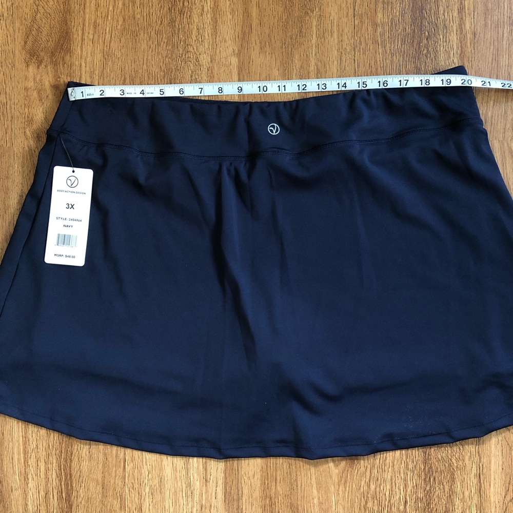 NWT VOGO Athletica Women’s Plus Size Skort Navy size 3X - Picture 9 of 11